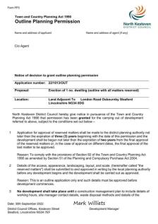Planning Decision