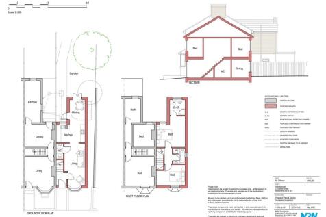 Proposed Floor Plans and Section