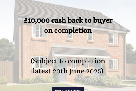 £10,000 cash back to buyer on completion (Subject 