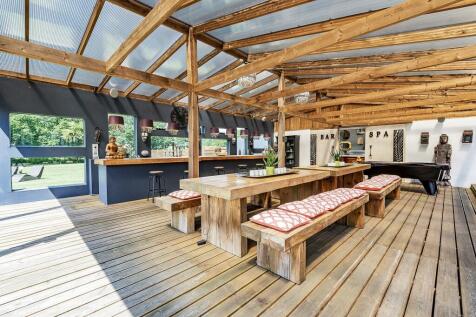 Covered dining area