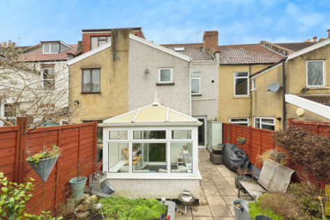 Rear of property