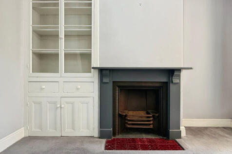 Cabinet &amp; fireplace