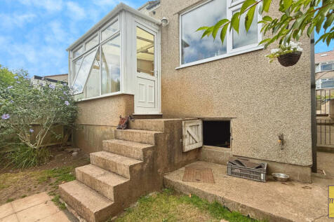 Rear of property