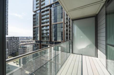Enjoy breathtaking city views from this stylish and expansive balcony.