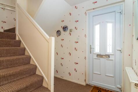 Entrance door and staircase