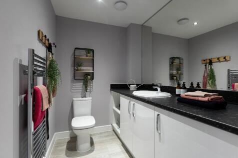 Handy downstairs toilet and laundry area