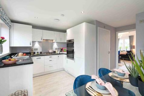 Open plan kitchen diner to cook and eat