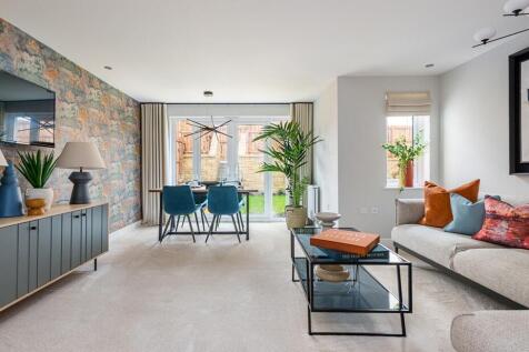 Relax and eat in the open plan lounge dining area