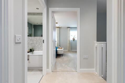Bright landing with natural light
