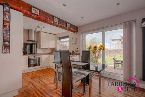 Open plan kitchen, living and dining space