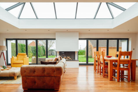 Kitchen, Dining, and Living Area