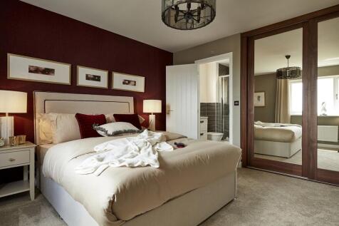 A double bedroom with storage space
