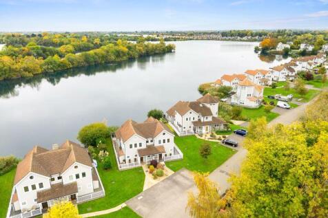 Overhead view of lake