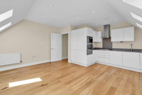 Living area and kitchen