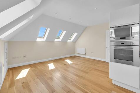 Living area and kitchen