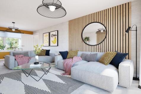 The dual aspect makes the living room lovely and bright