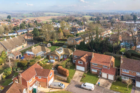 Aerial view of Newlands Park Way, Newick and countryside beyond