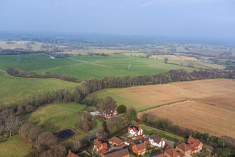 Aerial view of countryside surrounding Newick