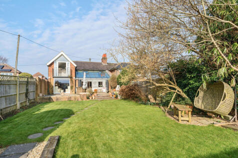 Rear elevation, garden and terrace