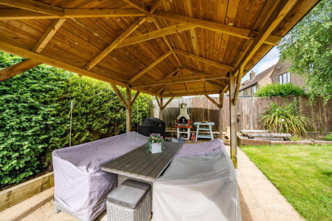 Timber framed covered Gazebo with power