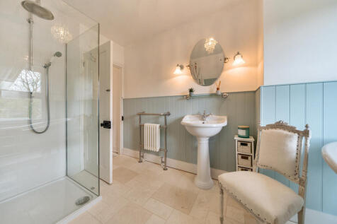 First floor recently added and beautifully presented bathroom with large walk in shower and stand alone roll top bath