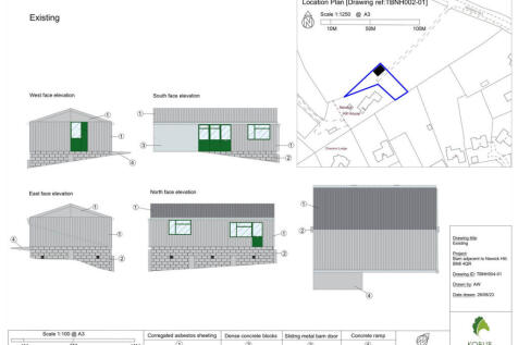 Existing plan of barn