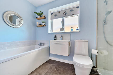 Family bathroom with bath and large walk in shower