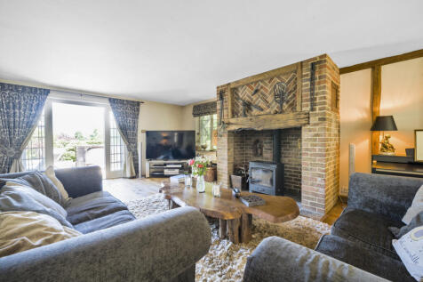 Living / Dining room with woodburning stove