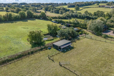 Two paddocks, reindeer barn and top field