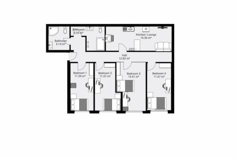 Flat 3 HH floor plan