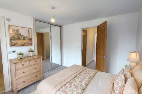 Bedroom 1 staged