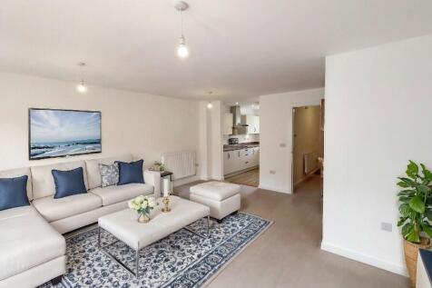 Living room staged
