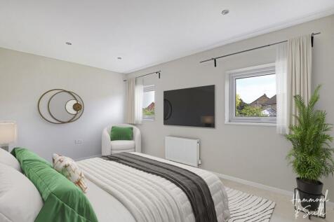 Image enhanced with CGI staging