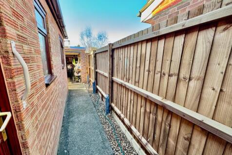 Side footpath leading to Garage &amp; Garden