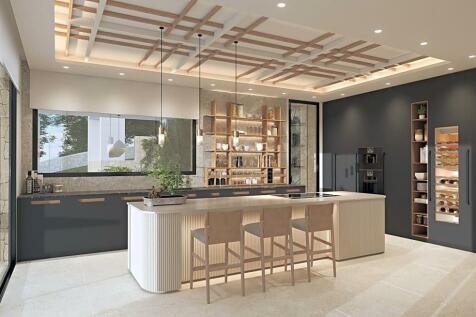 open plan kitchen