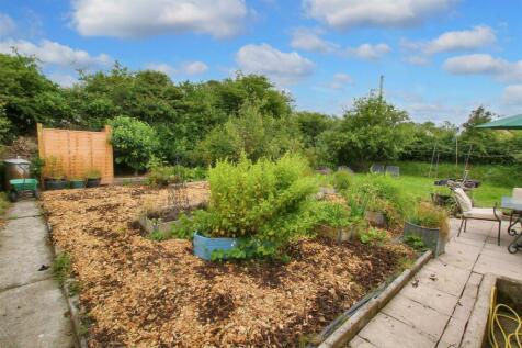 Rear garden and veg area