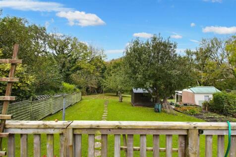 view from decking