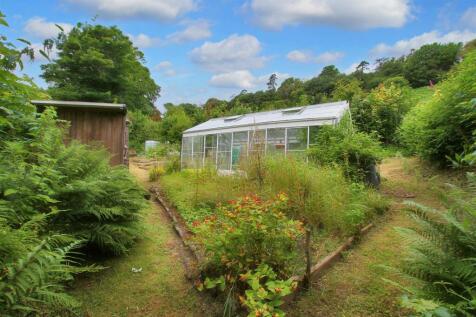 veg beds and greenhouse