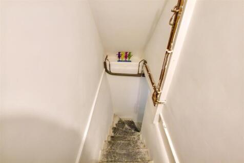 Steps to basement area