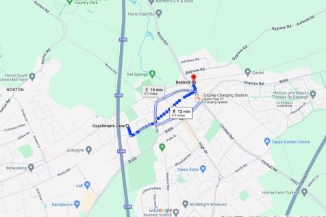 Google Maps to Baldock High Street
