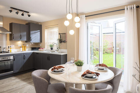 Open plan kitchen in the Maidstone 3 bedroom home
