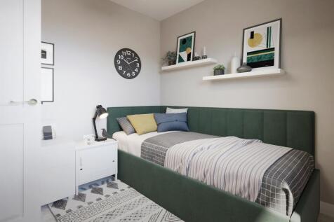 Internal view of the fourth bedroom in the four bedroom Ashington