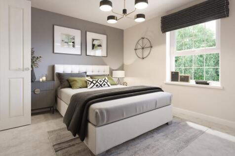 Internal view of the main bedroom in the four bedroom Ashington