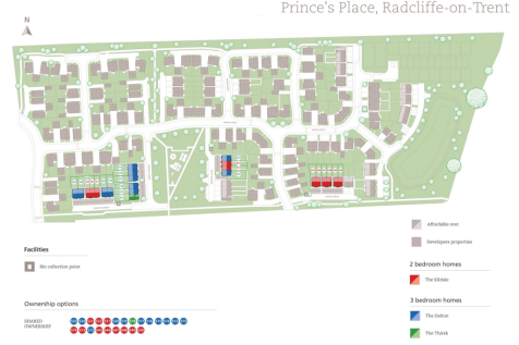 Shelford Road, Radcliffe on Trent site map 