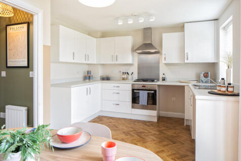 open plan kitchen and dining area, archford, 3 bed house type