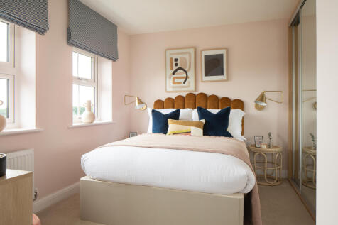 large main bedroom, archford, 3 bed house type