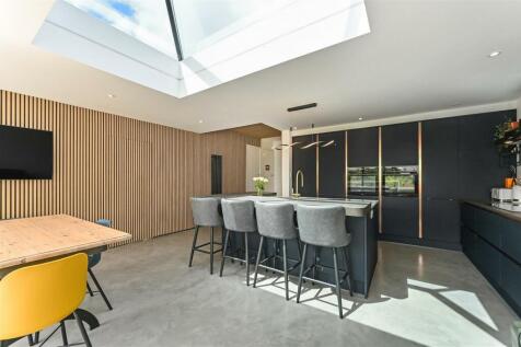 Dining under skylight