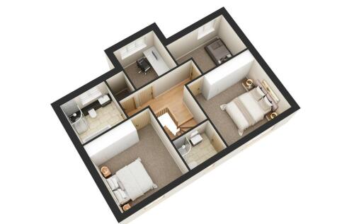 3D Floorplan - First Floor