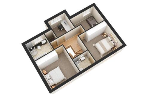 3D Floorplan - First Floor