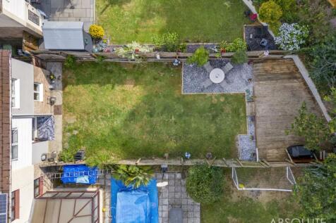 Aerial view of garden